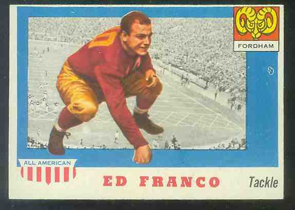 1955 Topps ALL-AMERICAN FB #.58 Ed Franco (Fordham) Football cards value