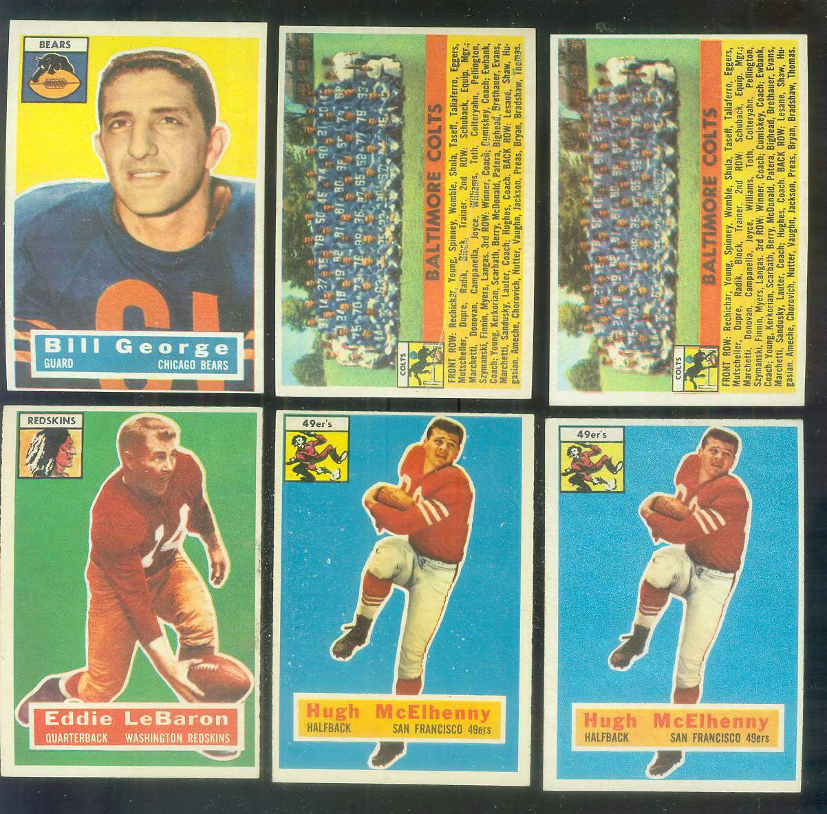 1956 Topps FB # 49 Eddie Lebaron SHORT PRINT (Redskins) Football cards value