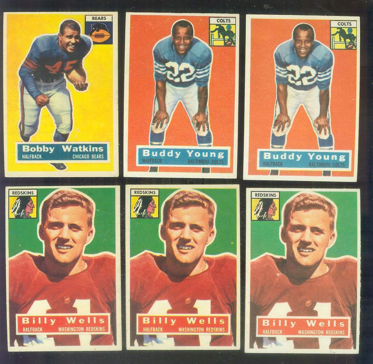 1956 Topps FB # 96 Buddy Young (Colts) Football cards value