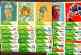  1960 Fleer  Football - Lot of (18) different 3-Card PANELS- 54 total cards
