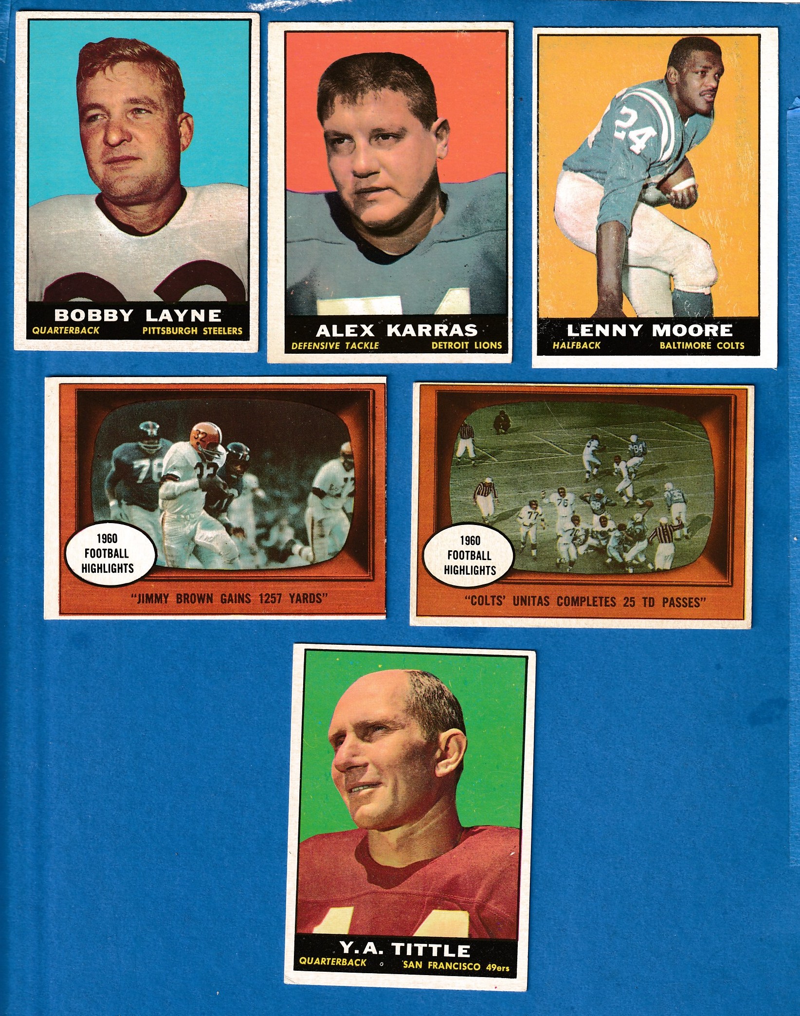 1961 Topps FB # 35 Alex Karras (Lions) Football cards value