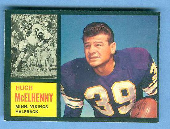 1962 Topps FB #.92 Hugh McElhenny [#b] SHORT PRINT (Vikings) Football cards value