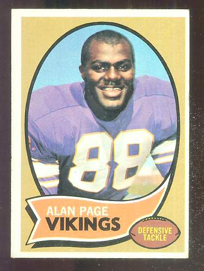 1970 Topps FB #.59 Alan Page ROOKIE [#b] Football cards value