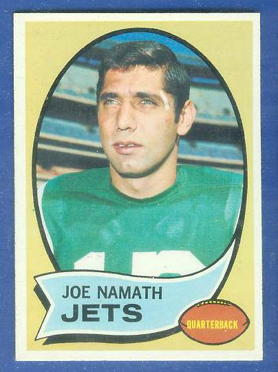 1970 Topps FB #150 Joe Namath [#a] Football cards value