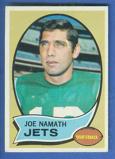 1970 Topps FB #150 Joe Namath [#c] Football cards value