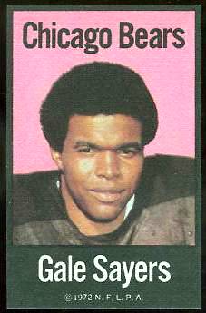 Gale Sayers - 1972 NFLPA FABRIC FB card (NM/MINT) Football cards value