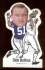  Dick Butkus - 1972 Vinyl Sticker FB ** REVERSED NEGATIVE ***