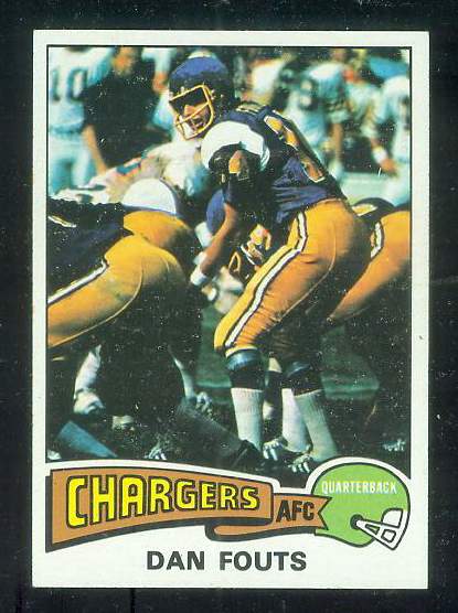 1975 Topps FB #367 Dan Fouts ROOKIE [#d] Football cards value