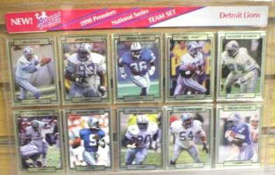 Detroit Lions - 1990 Action Packed TEAM SETS - Lot (100) 10-card sets Baseball cards value