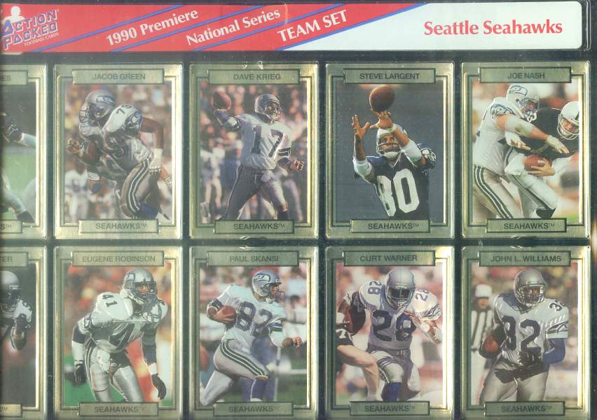  Seattle Seahawks - 1990 Action Packed TEAM SETS - Lot of (25) sets Football cards value