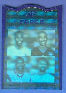1996 SP SPx Force #FR2 Barry Sanders/Emmitt Smith/Marshall Faulk Baseball cards