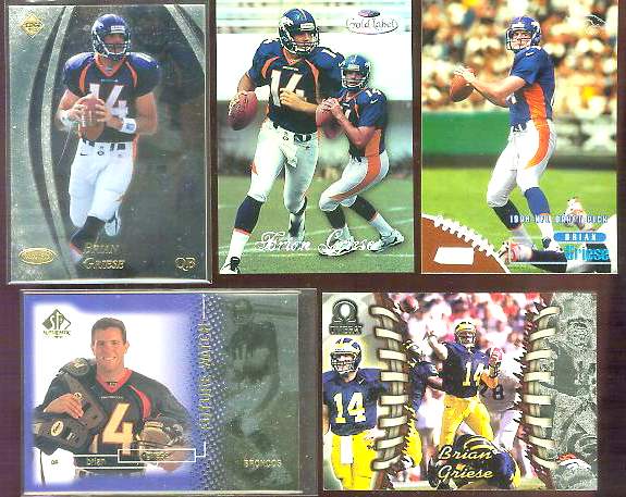 1998 SP Authentic #11 Brian Griese ROOKIE Baseball cards value