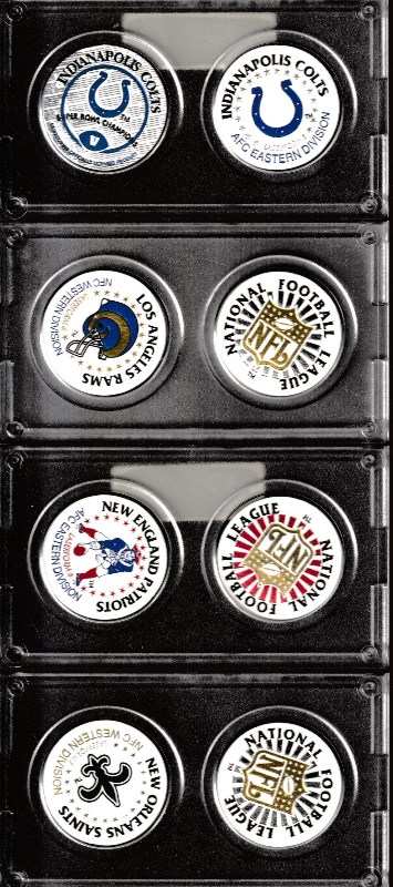  Vintage Laserform NFL POG Set - NEW ORLEANS SAINTS Baseball cards value