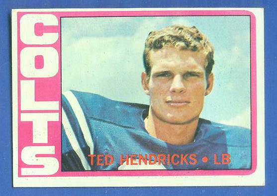 1972 Topps FB #.93 Ted Hendricks ROOKIE [#c] (Colts) Football cards value