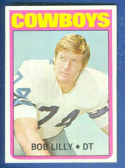 1972 Topps FB #145 Bob Lilly [#c] (Cowboys) Football cards value