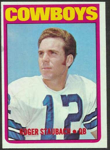 1972 Topps FB #200 Roger Staubach ROOKIE [#a] (Cowboys) Football cards value