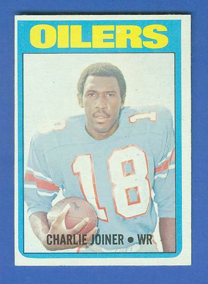 1972 Topps FB #244 Charlie Joiner ROOKIE [#c] (Oilers) Football cards value
