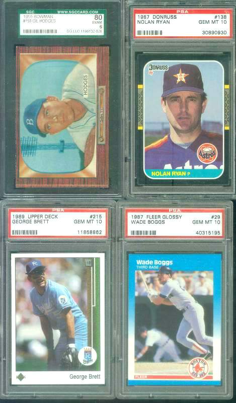 1955 Bowman #158 Gil Hodges [#SGC] (Brooklyn Dodgers) Baseball cards value