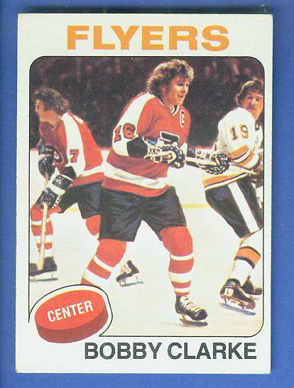 1975-76 Topps Hockey #250 Bobby Clarke (Flyers) Hockey cards value