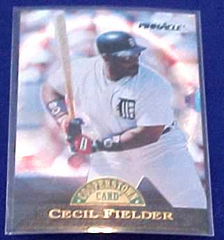 1993 Pinnacle Cooperstown Collection DUFEX #28 CECIL FIELDER (Tigers) Baseball cards