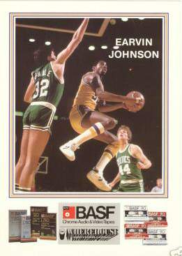 1984-85 BASF LAKERS #32 Earvin 'Magic' Johnson Basketball cards