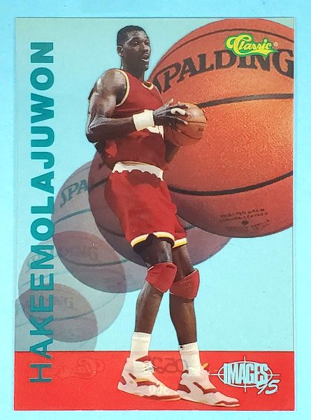 Hakeem Olajuwon - 1995 Classic Images CLEAR EXCITEMENT #E4 ERROR [/300] Basketball cards value