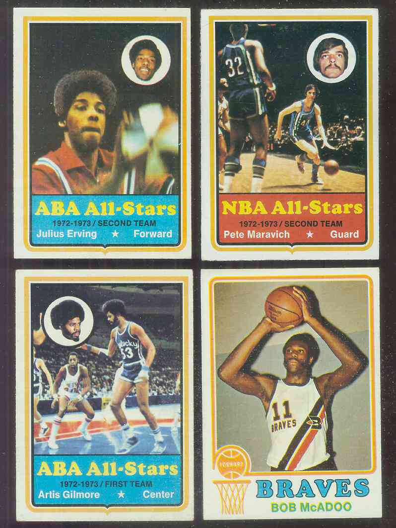1973-74 Topps Basketball #240 Julius Erving Basketball cards value