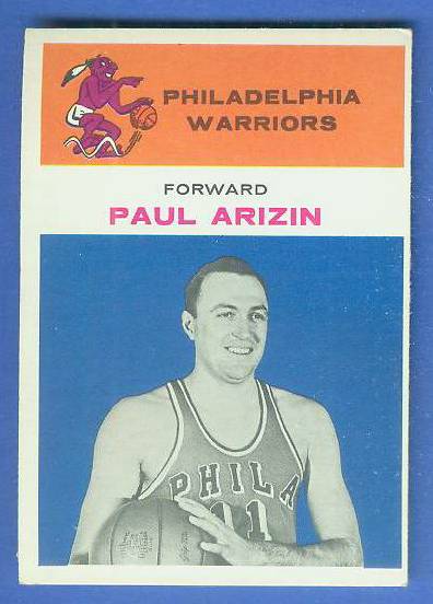 1961-62 Fleer Basketball #.2 Paul Arizin [#d] Basketball cards value