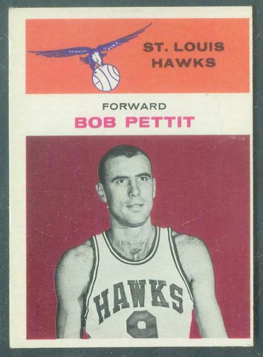 1961-62 Fleer Basketball #34 Bob Pettit [#d] (Celtics) Basketball cards value