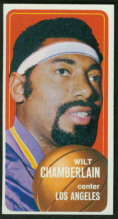 1970-71 Topps Basketball #.50 Wilt Chamberlain [#b] (Lakers) Basketball cards value