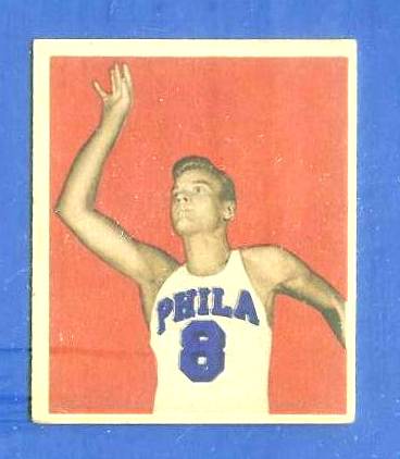 1948 Bowman Basketball #25 George Senesky (Philadelphia Warriors) Basketball cards value