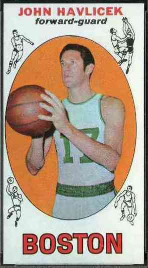 1969-70 Topps Basketball #20 John Havlicek ROOKIE (Celtics) Basketball cards value