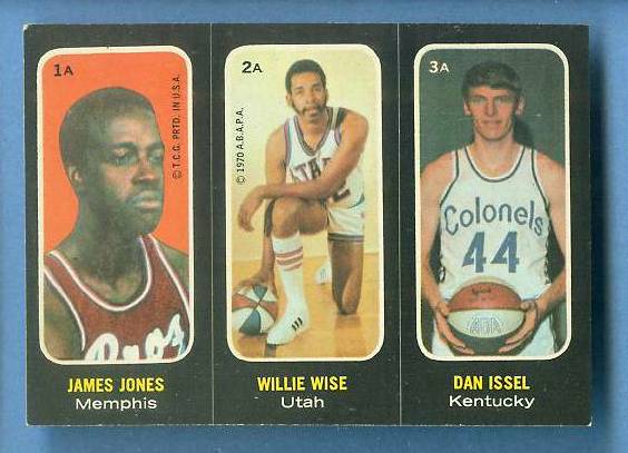 1971-72 Topps Trios Basketball # 1a Dan Issel ROOKIE SHORT PRINT Basketball cards value