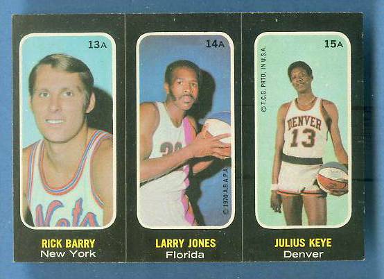 1971-72 Topps Trios Basketball #13 Elwin Hayes/Hal Greer/Johnny Green Basketball cards value