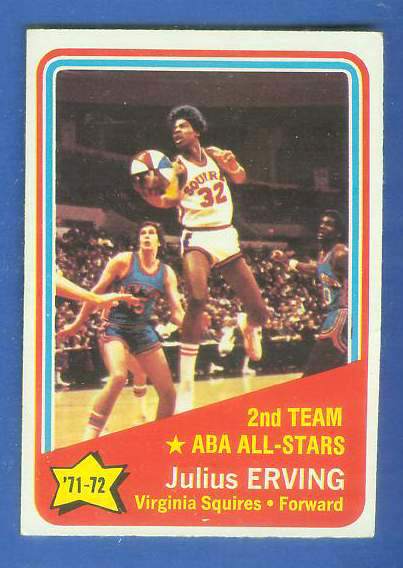 1972-73 Topps Basketball #255 Julius Erving All-Star ROOKIE Basketball cards value