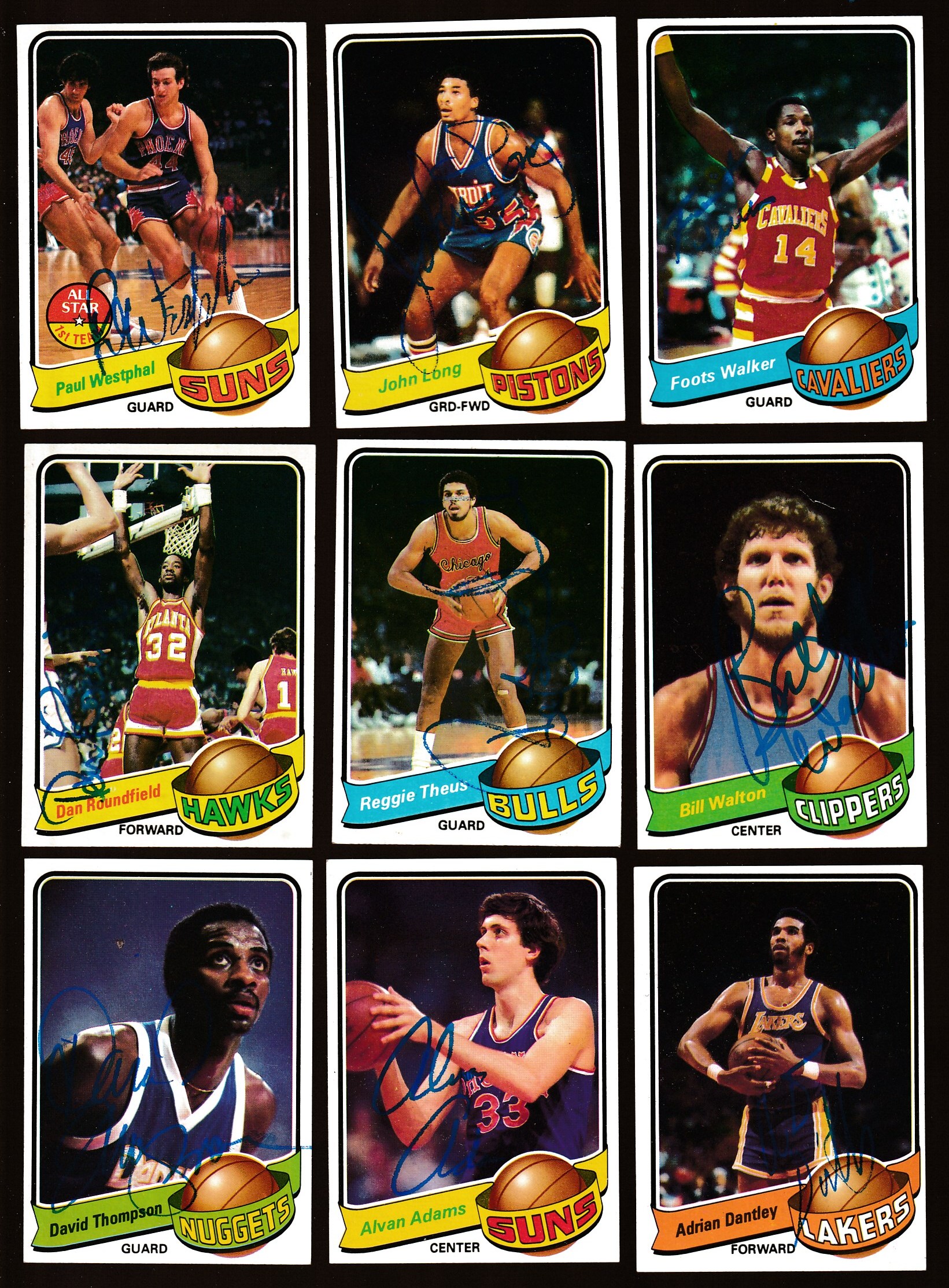 1979-80 Topps Basketball # 43 Dan Roundfield AUTOGRAPHED (Hawks) Basketball cards value