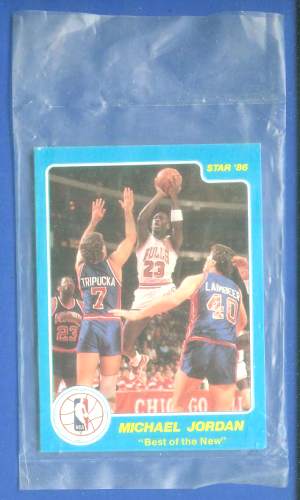 1986 Star 'Best of the New' - COMPLETE FACTORY SEALED SET (4 cards) Basketball cards value