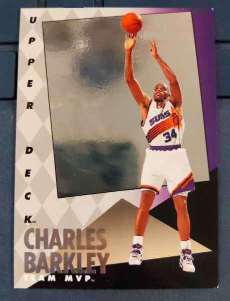  Charles Barkley - 1992-93 Upper Deck JUMBO #21 (5x7) Basketball cards value