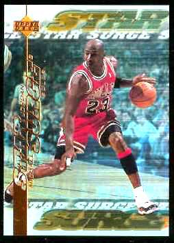 1999-00 Upper Deck Star Surge #S.1 Michael Jordan Basketball cards value