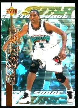 1999-00 Upper Deck Star Surge #S11 Shareef Abdur-Rahim Basketball cards value