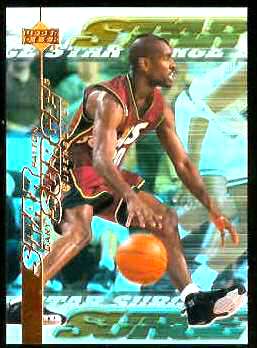1999-00 Upper Deck Star Surge #S13 Gary Payton Basketball cards value
