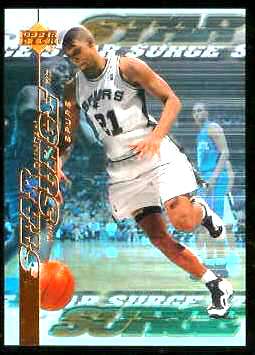 1999-00 Upper Deck Star Surge #S.6 Tim Duncan Basketball cards value