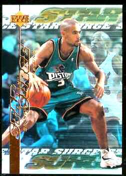 1999-00 Upper Deck Star Surge #S.7 Grant Hill Basketball cards value