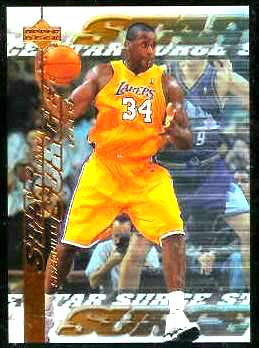 1999-00 Upper Deck Star Surge #S.9 Shaquille O'Neal Basketball cards value