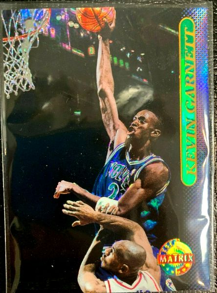Kevin Garnett - 1996-97 Stadium Club #59 MATRIX + FREE regular Stadium Club Basketball cards value