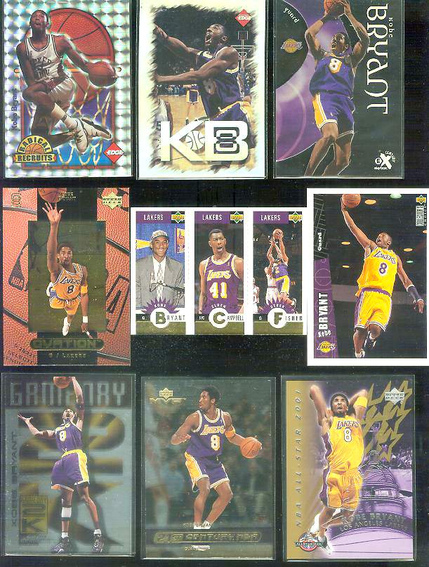 Kobe Bryant Basketball Card. #10 Kobe Bryant Basketball