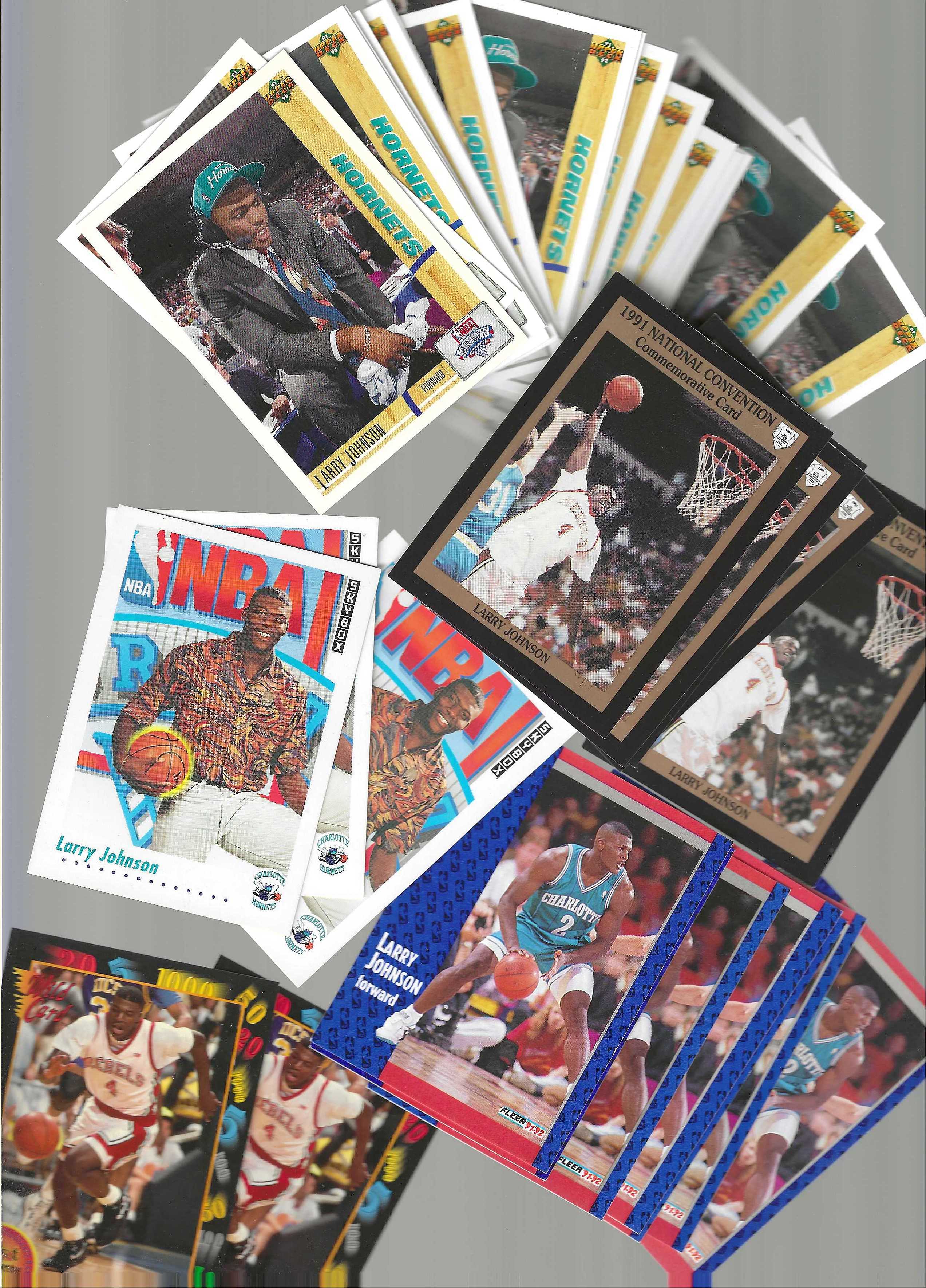 Larry Johnson - 1991 ROOKIES - Lot of (45) Basketball cards value