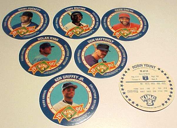 1990 King-B Disc - COMPLETE SET of (24) Discs Baseball cards value
