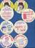Catfish Hunter - Lot [8] different 1976-1978 MSA discs (Yankees)