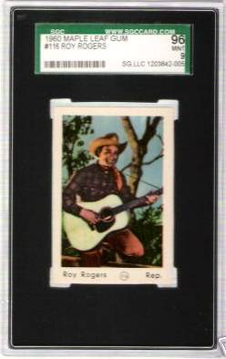  1960 Maple Leaf Gum #131 ROY ROGERS [NM/MINT+ SGC-92] Non-Sport cards